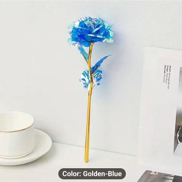 1pc Immortal Golden Roses, A Perfect Gift For Your Love - Picture 4 of 10